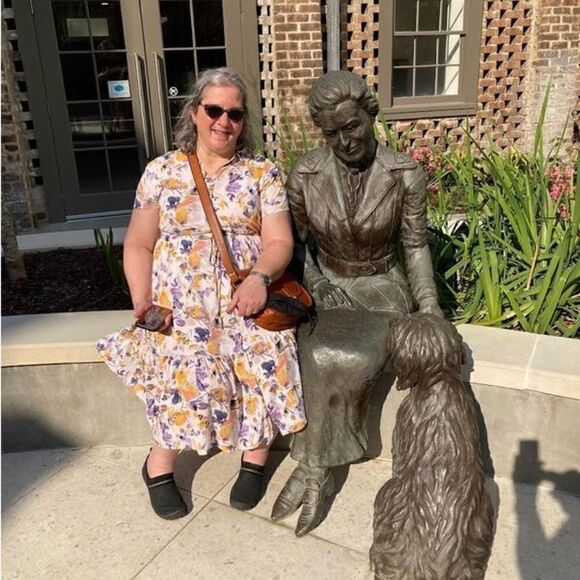 NWT Torrid Midi Dress Floral Tiered Ruffled
Stretch Gold/Purple Size 1 1X 14-16 - Picture 4 of 15